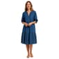 Womens Nautica Tiered Chambray A-Line Dress - image 1
