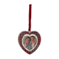 Northlight Buffalo Plaid Heart Picture Frame Christmas Ornament - image 2
