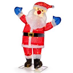 Fluffy Santa Outdoor Decor