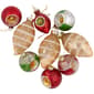 Northlight Seasonal 9ct. Glittered Retro Christmas Ornaments - image 1