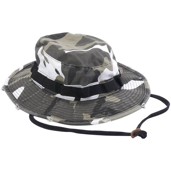 Mens Washed Camo Boonie Hat - image 