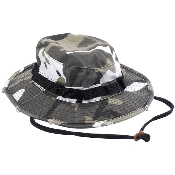 Mens Washed Camo Boonie Hat - image 