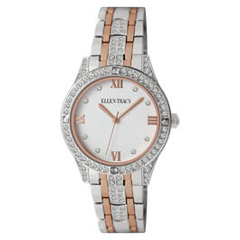 Womens Ellen Tracy Two-Tone Rise Crystal Accent Watch - ET5368TTR