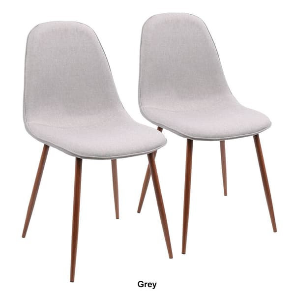LumiSource Pebble Mid-Century Modern Accent Chairs - Set of 2