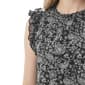 Petite NY Collection Ruffle Cap Sleeve Wallflower Floral Blouse - image 4