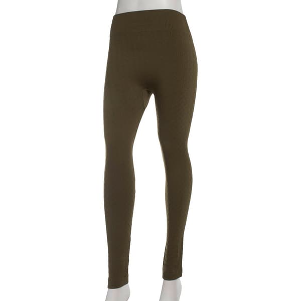Womens Runway Ready Classic Fleeced Lined Diamond Leggings - image 