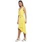 Womens Connected Apparel Sleeveless Solid Tulip Hem Wrap Dress - image 4