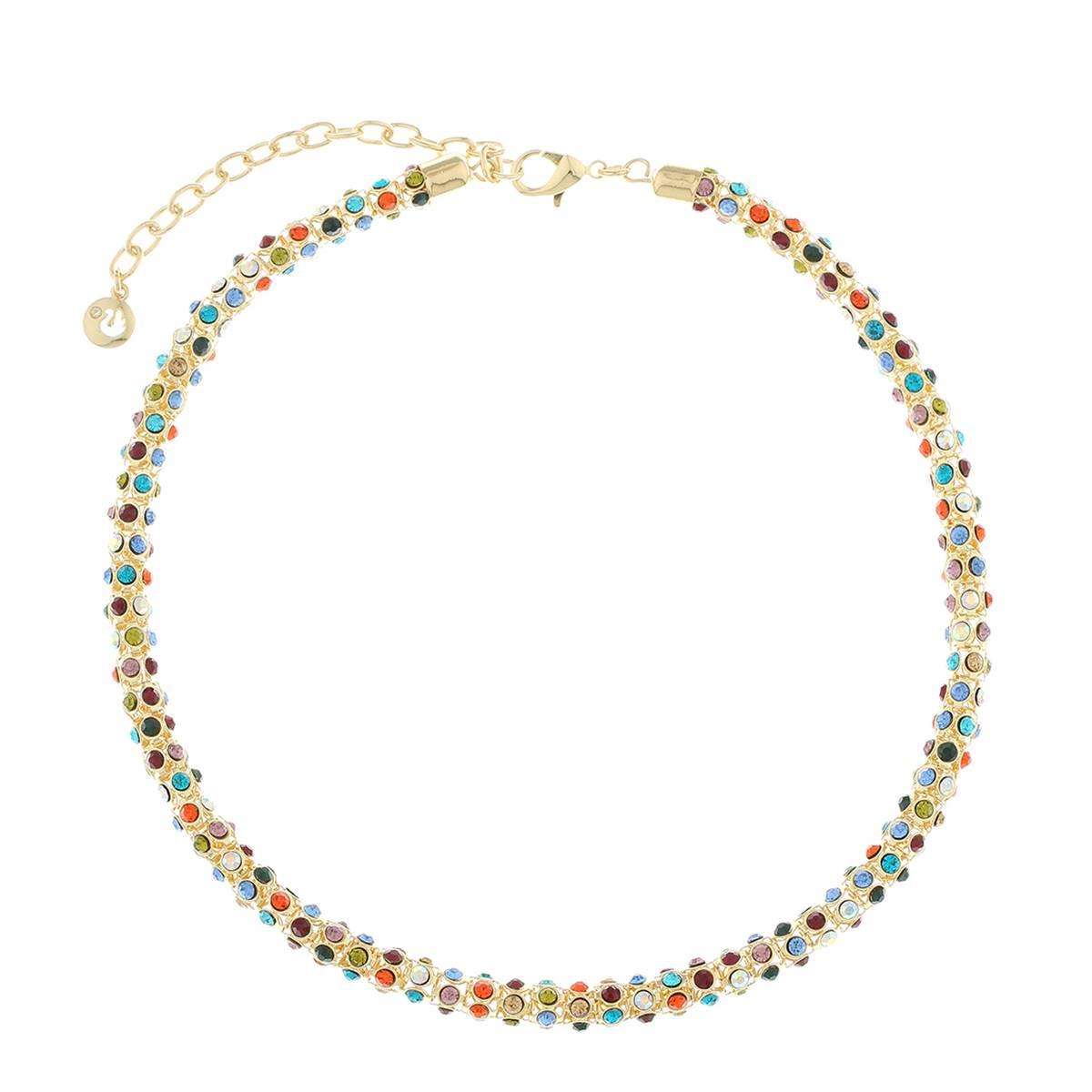 Gloria Vanderbilt Gold-Tone Multi-Stone Collar Necklace