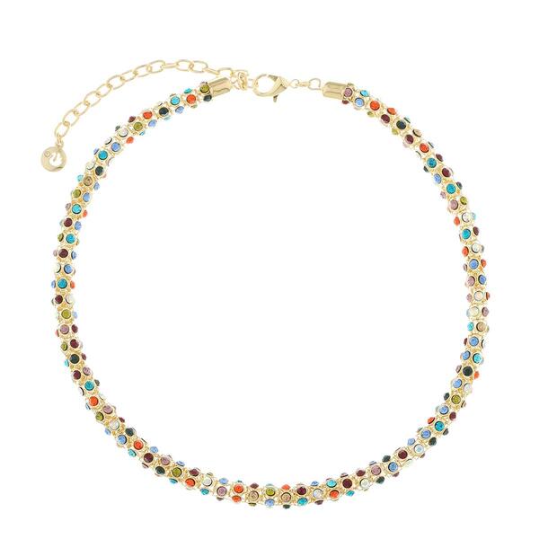 Gloria Vanderbilt Gold-Tone Multi Collar Necklace - image 