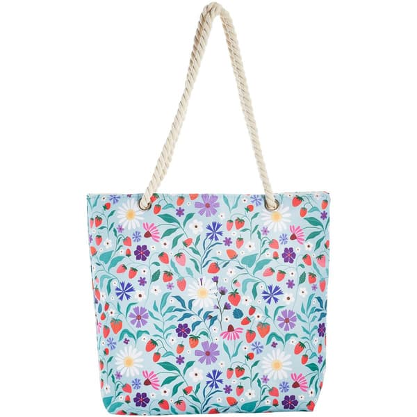 The Renshun Floral Rope Handle Strawberry Tote - image 