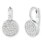 Anne Klein Silver-Tone/Crystal Pave Drop Earrings - image 1