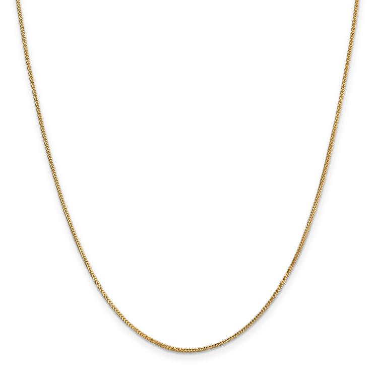 Unisex Gold Classics(tm) .9mm. 14kt. Solid Polished Franco Necklace