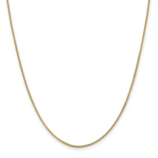 Unisex Gold Classics&#40;tm&#41; .9mm. 14kt. Solid Polished Franco Necklace - image 