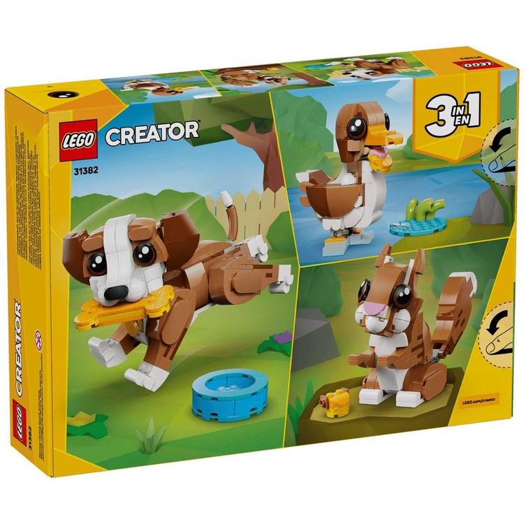 LEGO® Creator 3-in-1 Cute Animals: Playful Puppy Dog Building Kit
