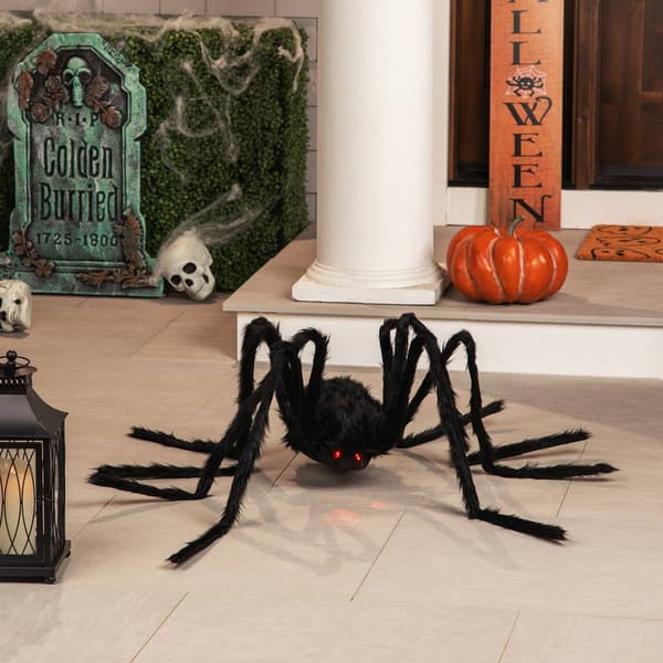 Northlight Seasonal 44in. Lighted Black Spider Halloween Décor