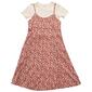 Girls &#40;7-16&#41; Jessica Simpson Floral Midi Dress w/ Solid Rib Top - image 1