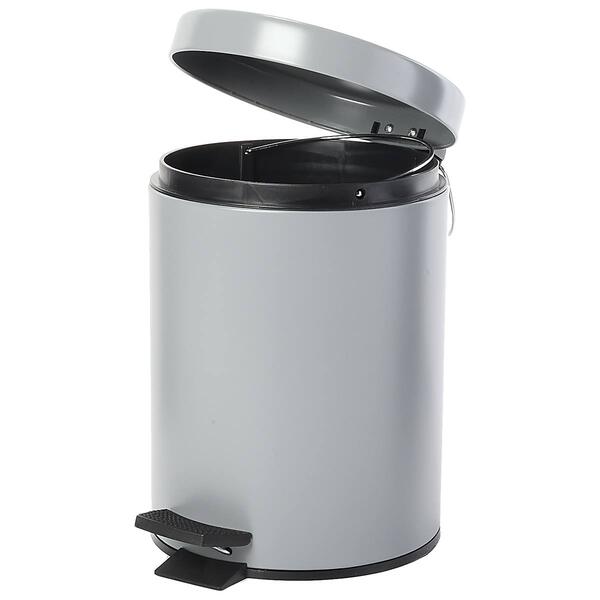 Heritage 5-Liter Matte Dark Grey Trash Can with Soft Close Lid - image 