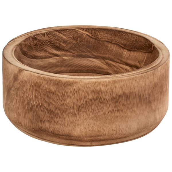 Home Essentials 10in. Natural Wash Wooden Bowl - image 