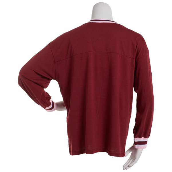 Juniors Plus Jolie & Joy Oversized 87 Sport Jersey Inspired Top