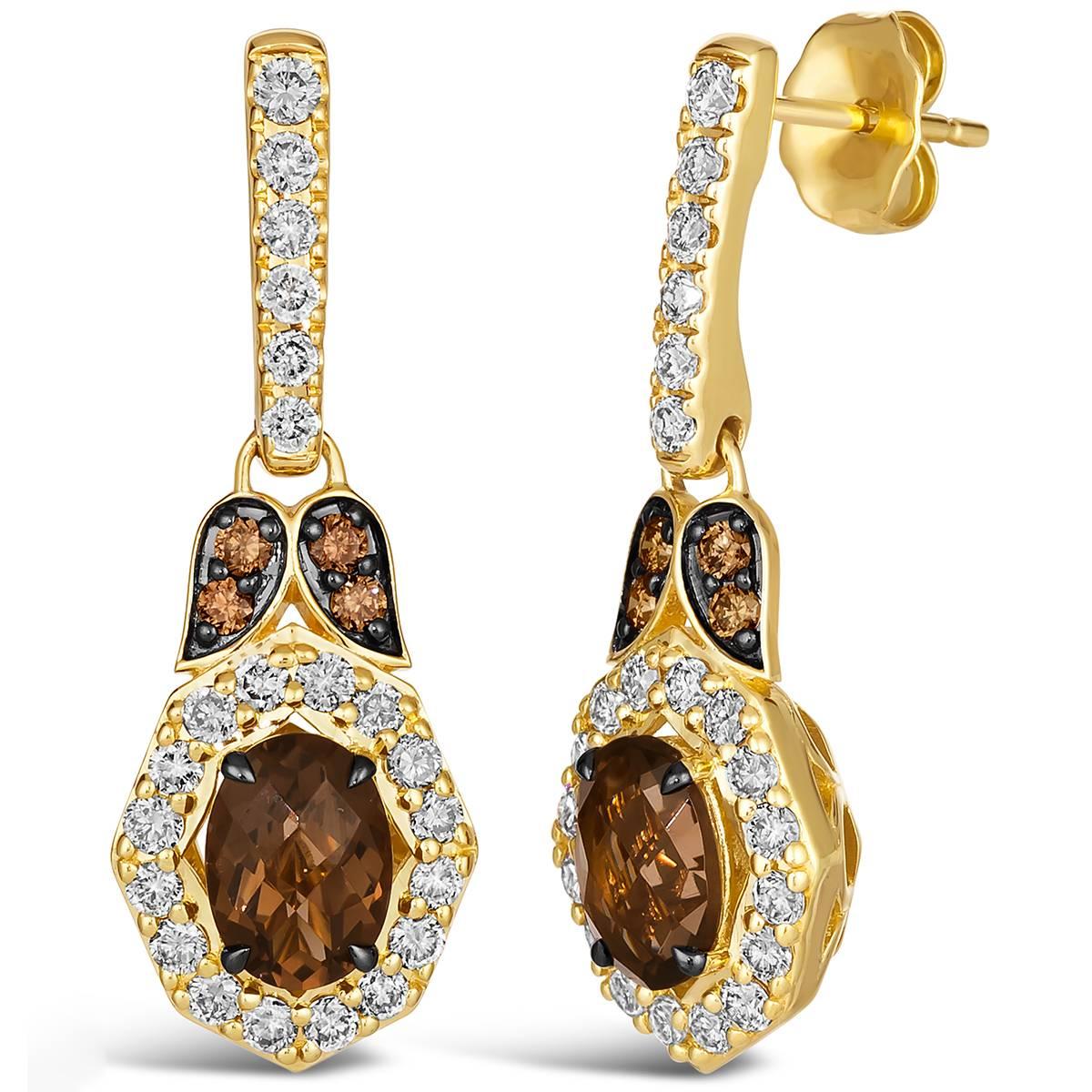 Le Vian(R) Smoky Quartz Teardrop Earrings