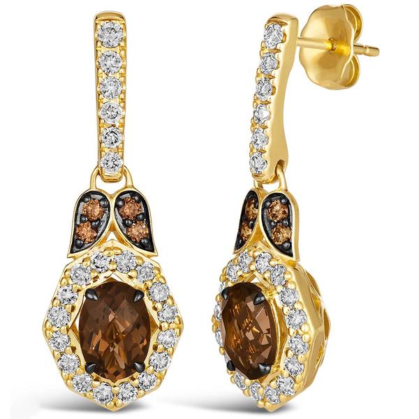 Le Vian(R) Smoky Quartz Teardrop Earrings - image 