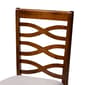 Baxton Studio Lanier Grey Fabric & Brown Wood 5pc. Dining Set - image 5