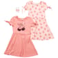Girls (4-6x) BTween(R) 2pk. Short Sleeve Cherry & Bow Dresses - image 1