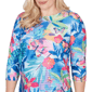 Petite Alfred Dunner The Royal Treatment Tropical Blouse - image 5