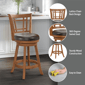 HH2 Home Fairfox Wood Counter Height Swivel Stool - image 10