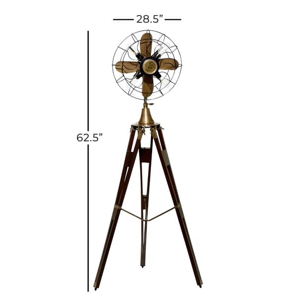 9th & Pike&#174; Brown Metal Industrial Floor Lamp