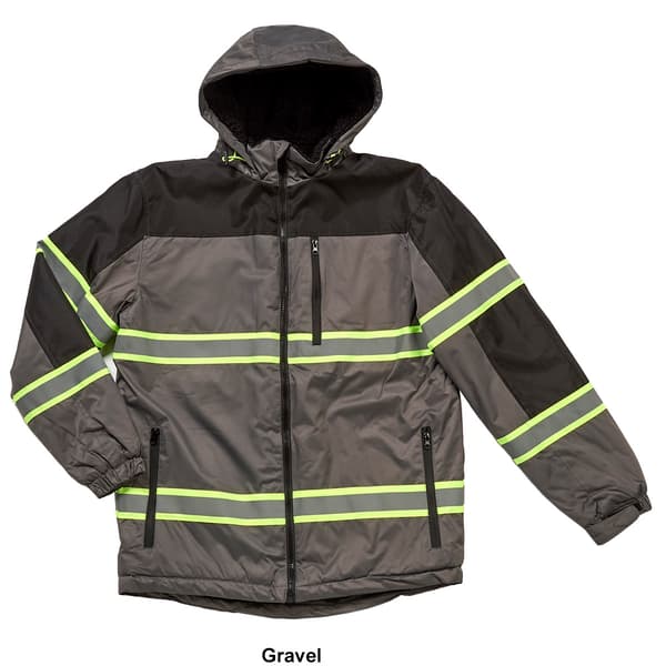 Mens Bass Creek Outfitters&#174; Twill Sherpa Lined Safety Coat