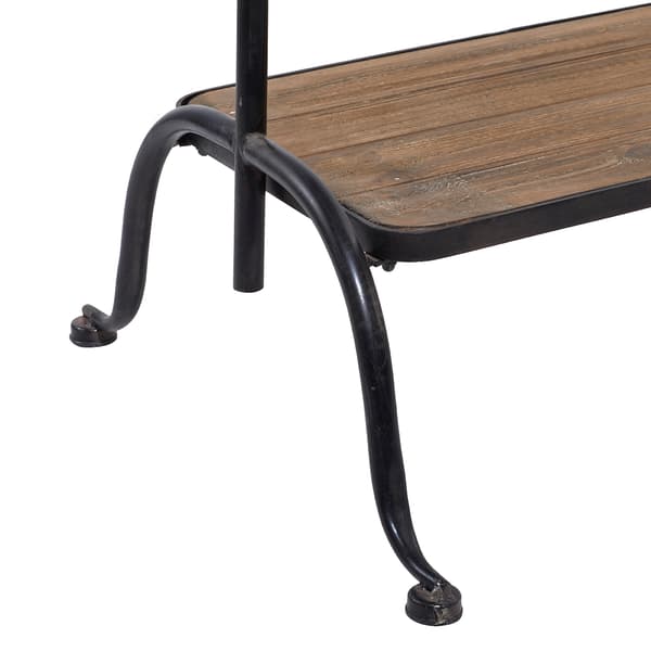 9th & Pike&#174; Black Wooden Clothes Rack