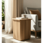 Sagebrook Home Natural Square Ribbed Accent Table - image 8