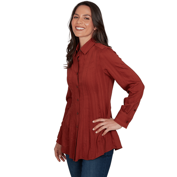 Plus Size Skye’s the Limit Urban Heirloom Button Down Blouse