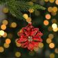 Northlight Seasonal Glittery Poinsettia Christmas Ornament - image 2