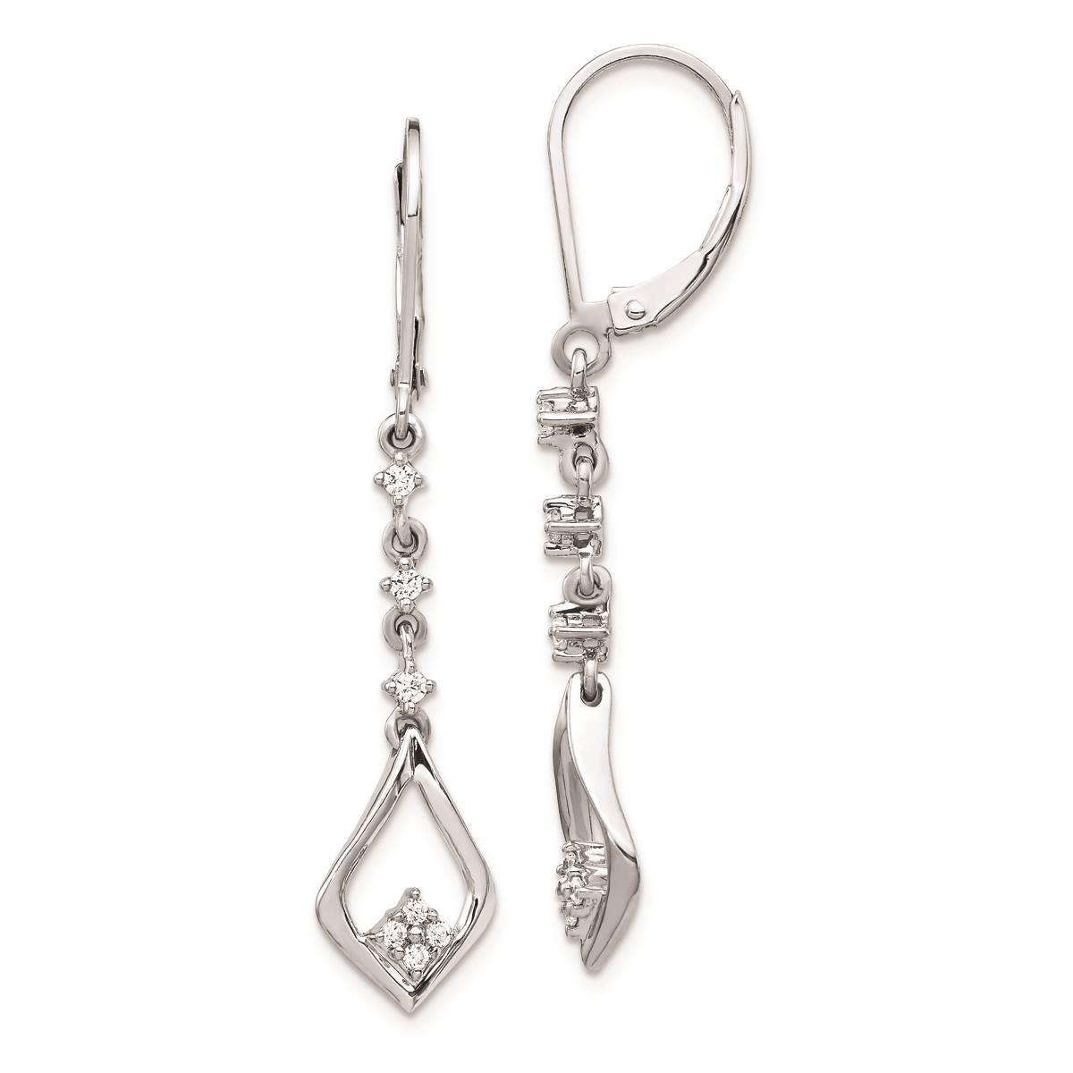 Pure Fire 14kt. White Gold 1/5ctw. Lab Grown Diamond Earrings