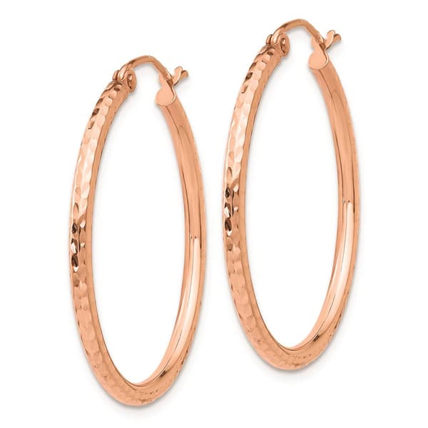 Gold Classics™ 14kt. Rose Gold 30mm Polished Hoop Earrings