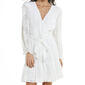 Womens Harper 241 Long Sleeve Solid Ruffled Hem Midi Dress - image 2