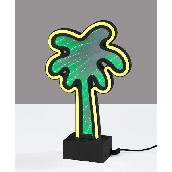Simplee Adesso Infinity Neon Palm Tree Table/Wall Lamp