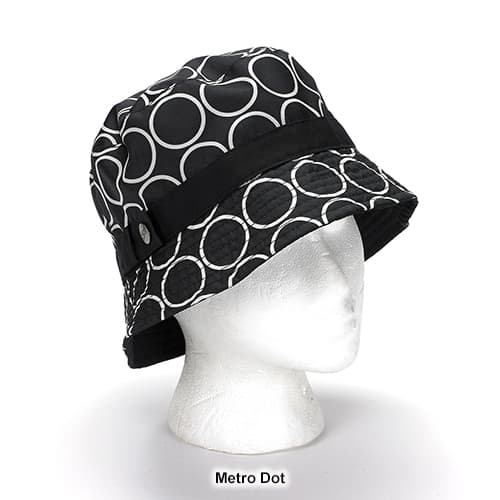 Womens Totes Bucket Band &amp; Snap Rain Hat