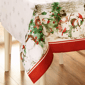 Threadmade Snowman Winterland Holiday Snowflake Tablecloth - image 3