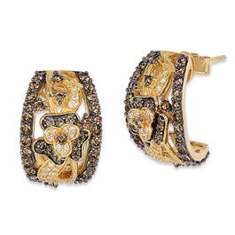 Le Vian Chocolatier&#40;R&#41; 14kt. Honey Gold&#40;tm&#41; & Diamond Hoop Earrings