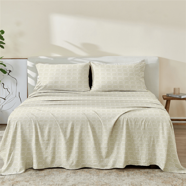 Patina Vie Maison Leiea Microfiber Grove Tiles Sheet Set