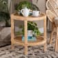 Baxton Studio Bella Brown Mahogany Wood 2-Tier End Table - image 2
