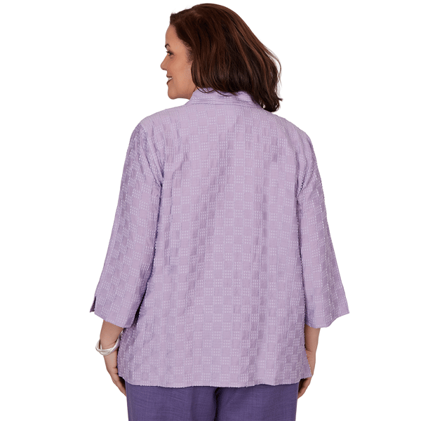 Plus Size Alfred Dunner Grand Bazaar Square Button Front Blouse