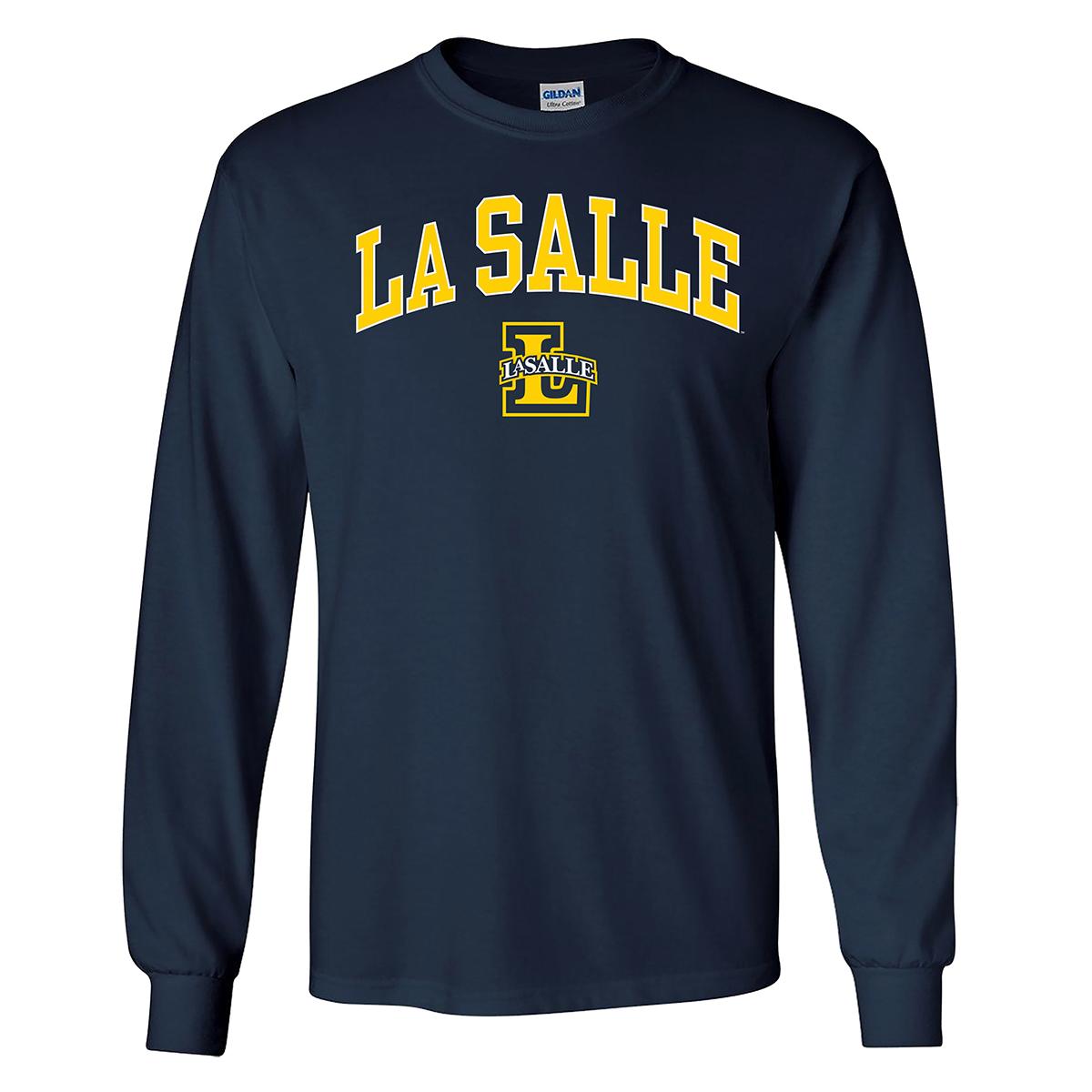 Mens La Salle Pride Solid Long Sleeve Tee
