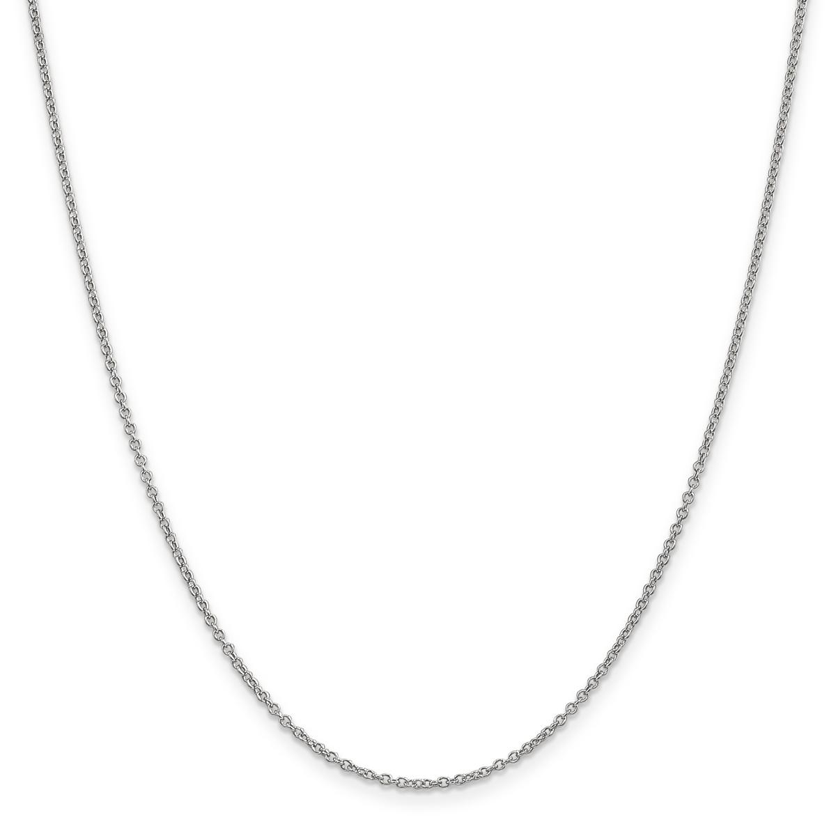 Unisex Gold Classics™ 1.4mm.14kt. White Gold Cable Chain...