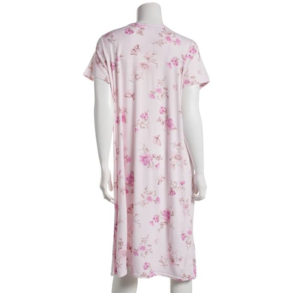 Womens Laura Ashley&#174; Short Sleeve Butterfly Floral Nightgown