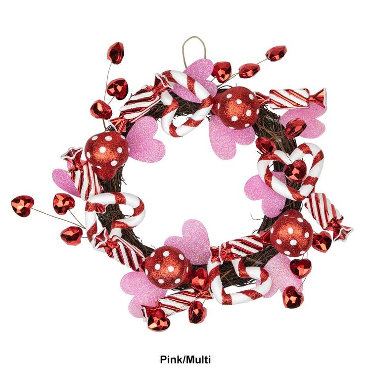 Northlight Seasonal Candies & Hearts Valentine''s Day Wreath