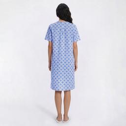 Womens Casual Time Seersucker Floral Embossed Zip Front Duster
